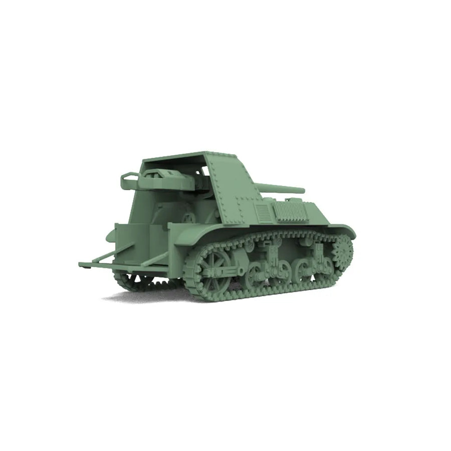 WWII Italian Semovente 47/32 Self-Propelled Gun 1/220 Resin Vehicle Kit - resin model view 2