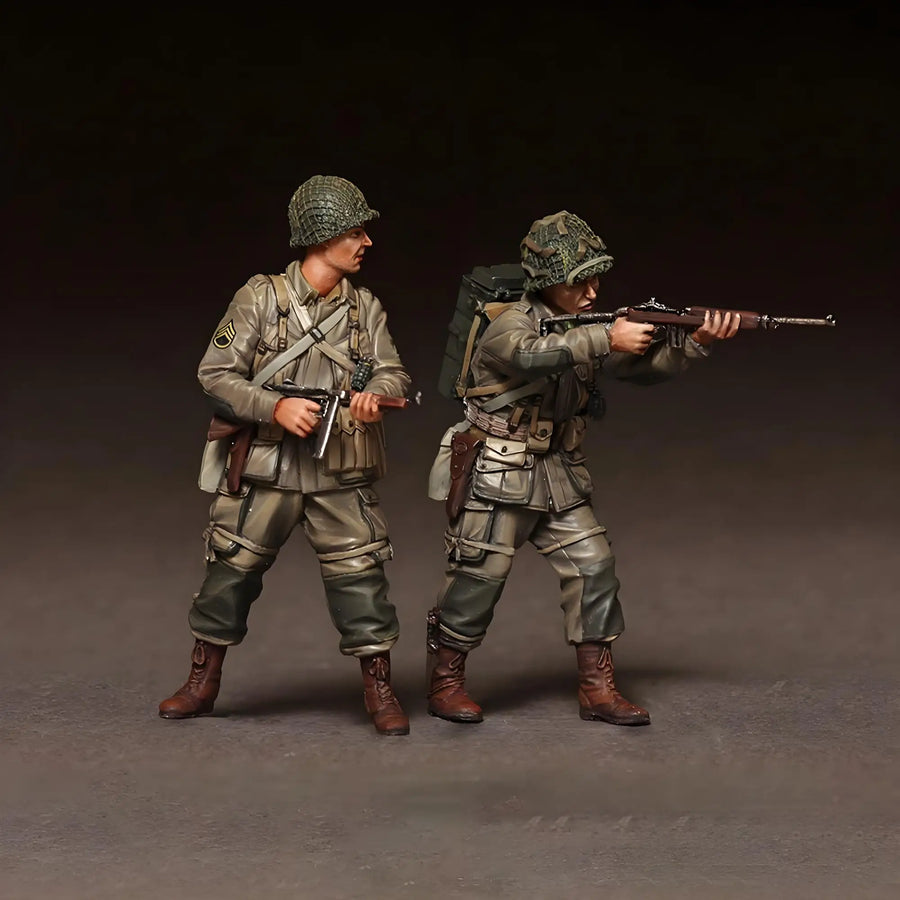 WWII US Infantry Soldiers 1/35 Resin Figure Set - 1/35 resin model view 2