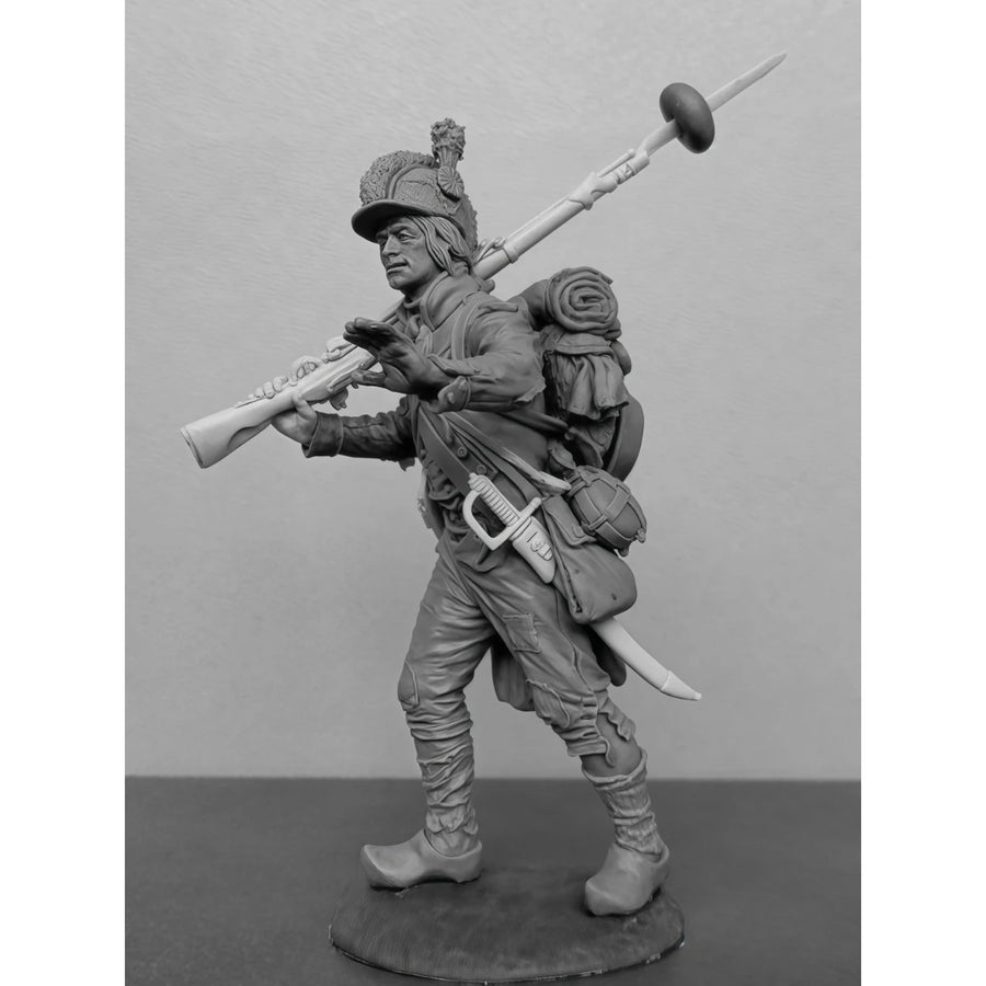 Napoleonic French Infantry Soldier with Musket 54mm Resin Figure - 54mm resin model view 5