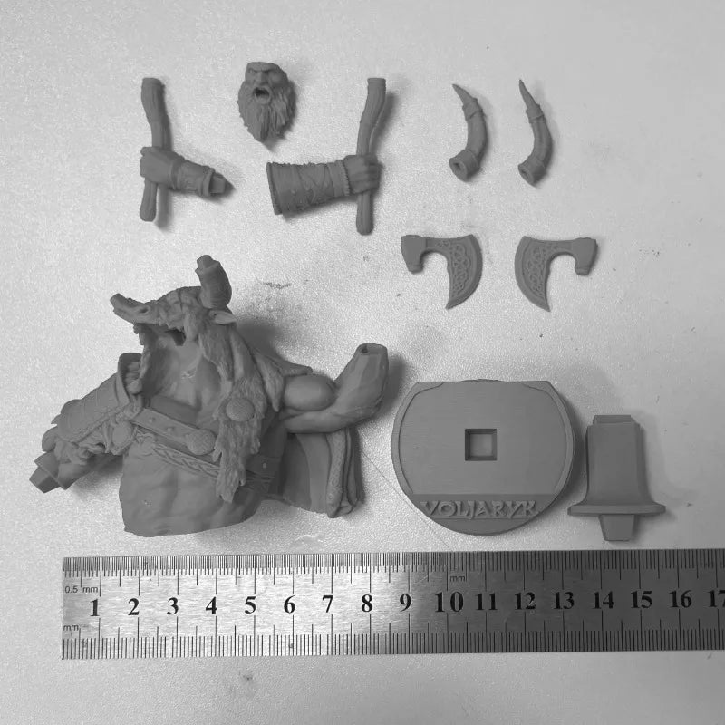 The Ancestors Voljaryk Fantasy Warrior 1/10 Resin Bust - 1/10 resin model view 5
