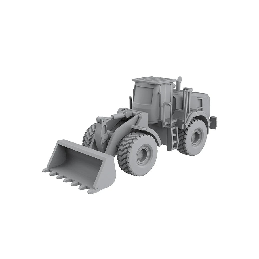 Wheel Loader Construction Vehicle 1/87 Resin Model Kit - 1/87 resin model view 3