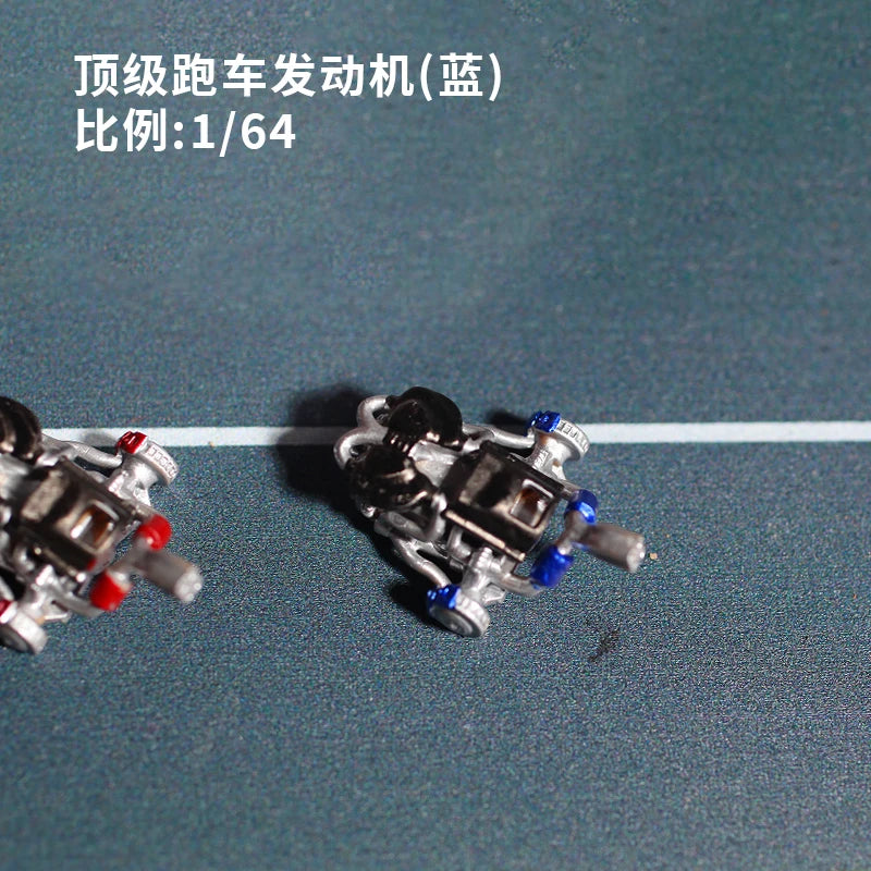 1/64 Scale Racing Car Engine Resin Diorama Display Kit - 1/64 resin model view 2