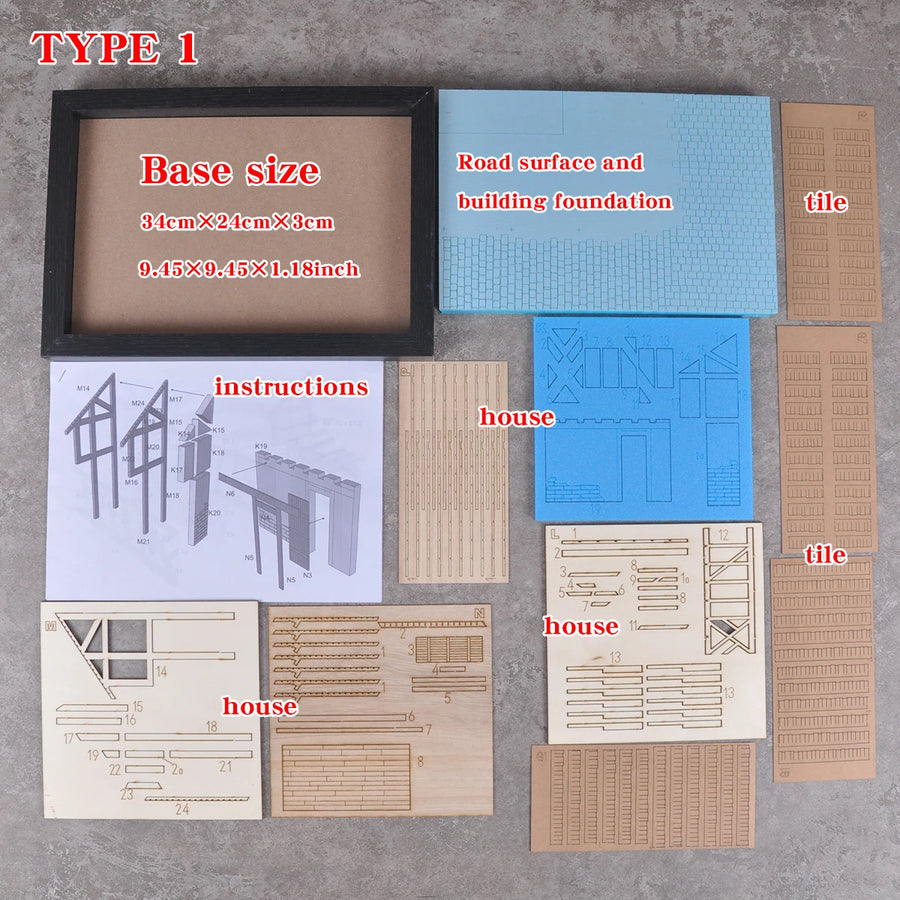 Ruined Rural House Diorama 1/35 Resin Model Kit - 1/35 resin model view 7