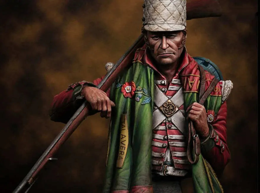British Army 24th Regiment of Foot Soldier 1/35 Resin Figure - 1/35 resin model view 2