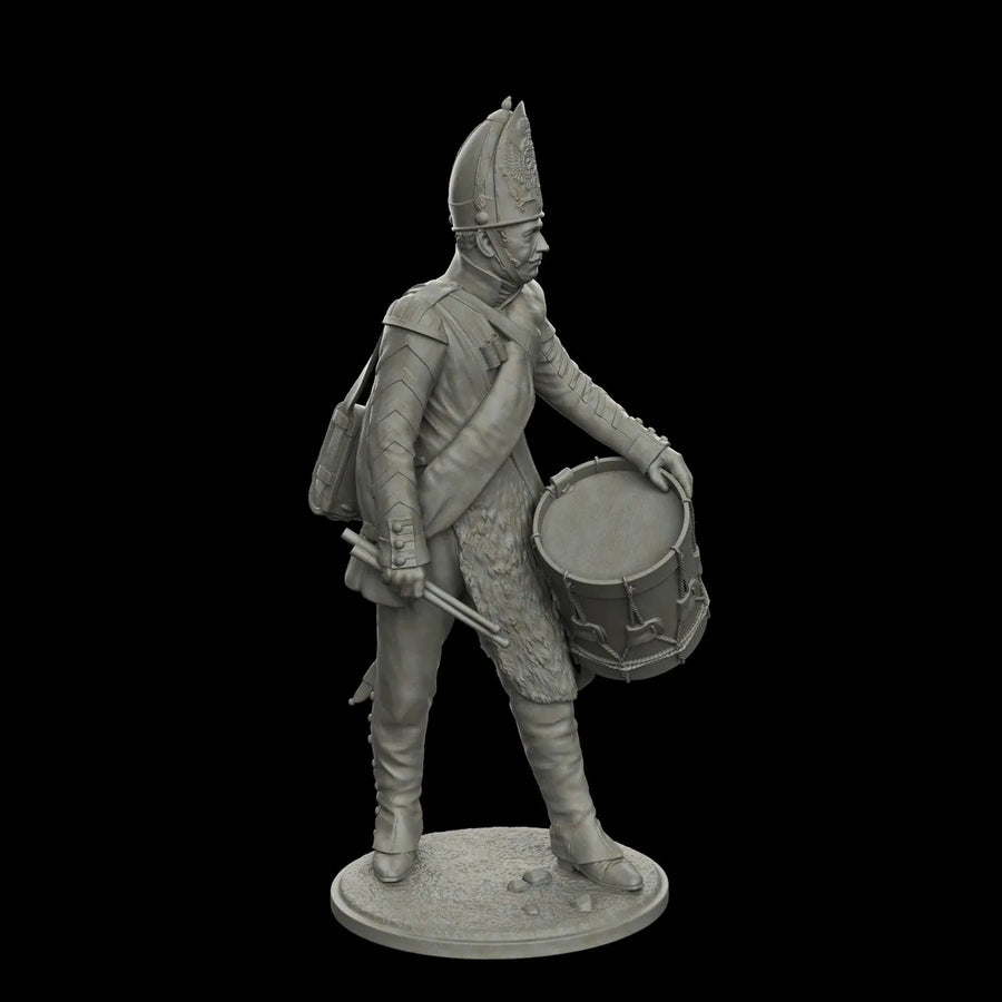 Russian Imperial Drummer 75mm Resin Figure Kit - 75mm resin model view 3