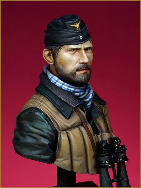 WWII German U-Boat Crew Member 1/35 Resin Bust Figure Set - 1/35 resin model view 2