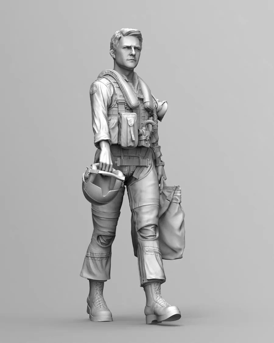 U.S. Navy Aircraft Pilot 1/35 Resin Figure Kit - 1/35 resin model view 4