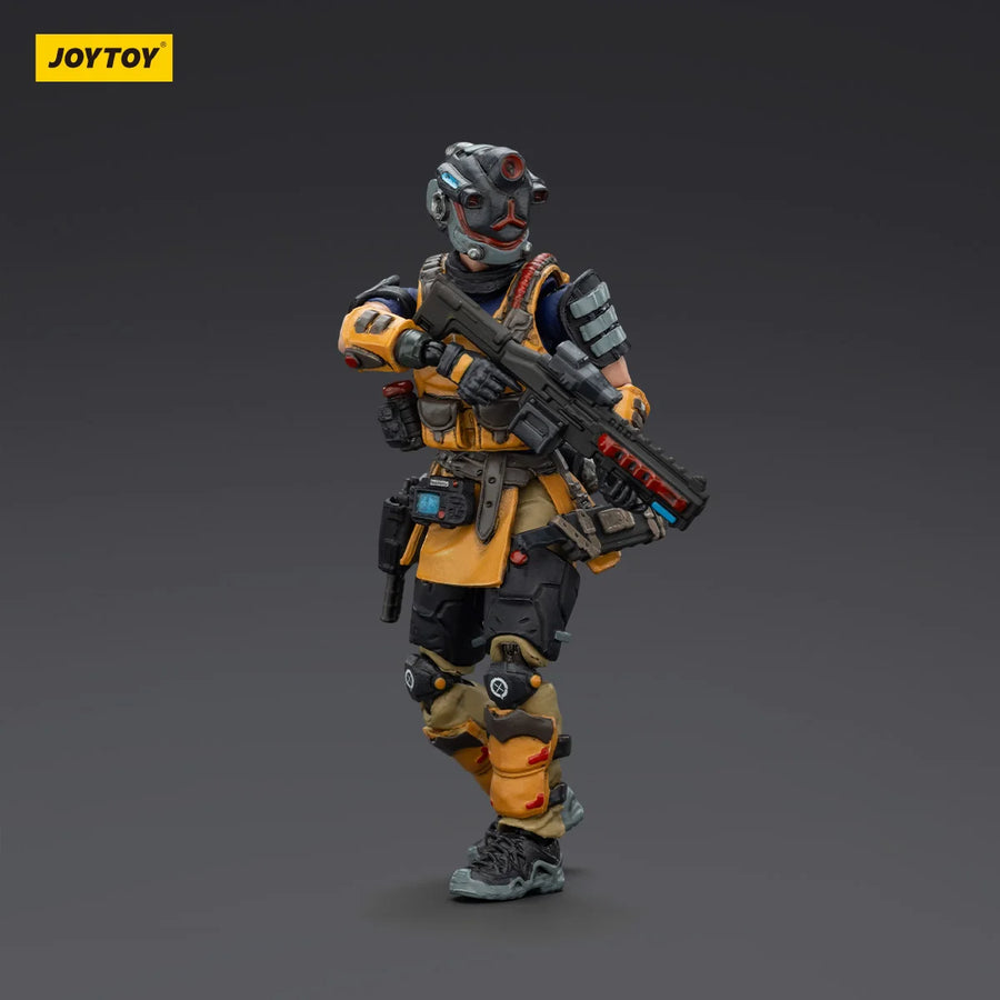 Sci-Fi Cyberpunk Tactical Operator Team with Sniper Rifles 32mm Resin 4-Figure Kit - resin model view 2
