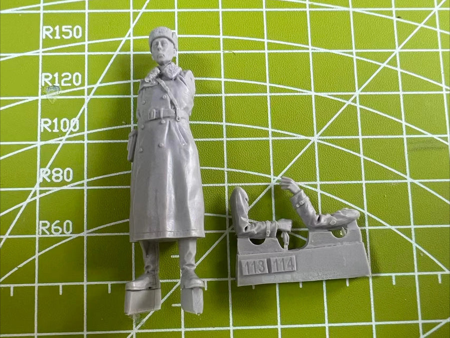 Soviet Winter Commander 1/35 Scale Resin Figure Kit - 1/35 resin model view 2