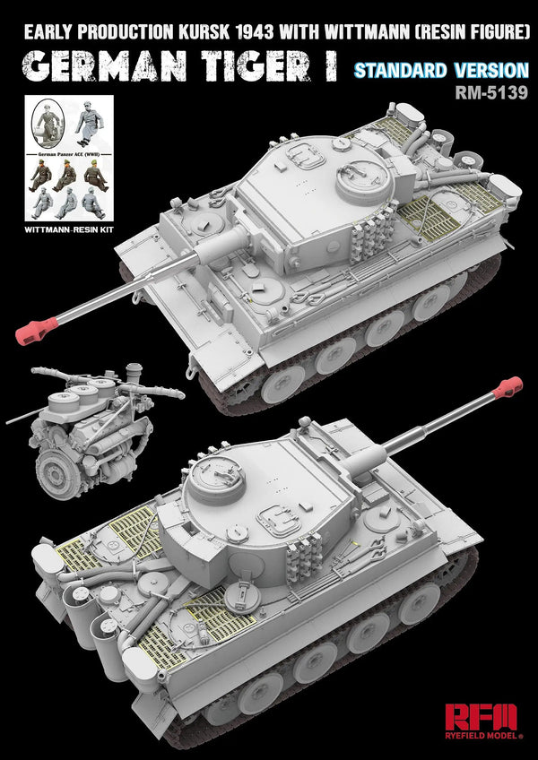 WWII German Tiger I Early Production Kursk 1943 1/35 Resin Tank Kit