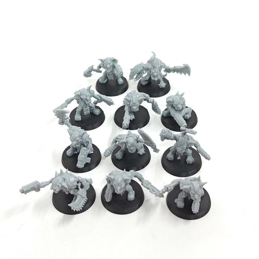 Goblin Orc Warriors 11-Figure Army Set 28mm Resin Figures Kit - 28mm resin model view 4