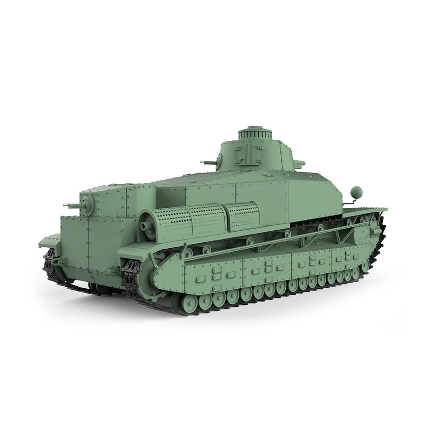 Japanese Type 91 Heavy Tank 1/35 Resin Model Kit - 1/35 resin model view 3