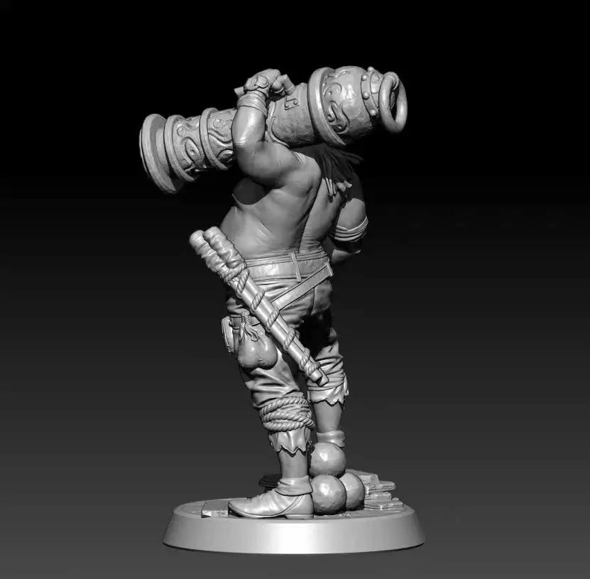 Hercules Gunner with Gatling Gun 75/100mm Resin Figure Kit - 100mm resin model view 2