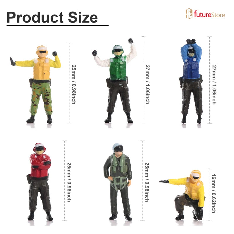 Modern Civilian Figures Set 1/72 Resin Diorama Figures - resin model view 5