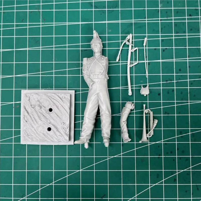 French Dragoon Cavalry Officer 1/24 Resin Figure Kit - 1/24 resin model view 4