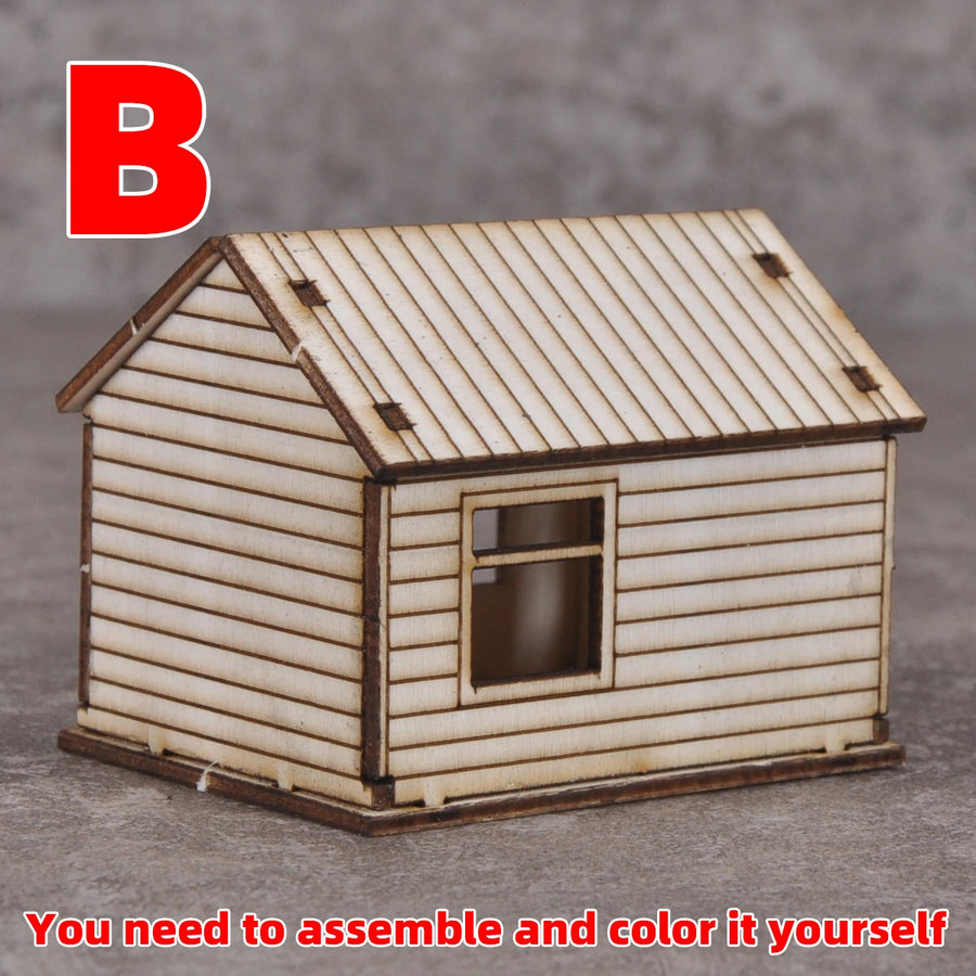 Architectural Command Post Headquarters 1/72 Resin Terrain Kit - 1/72 resin model view 6