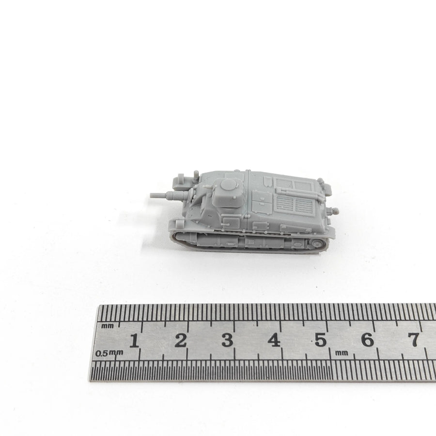 SOMUA SAu 40 Tank 1/144 Scale Resin Model Kit - 1/144 resin model view 3