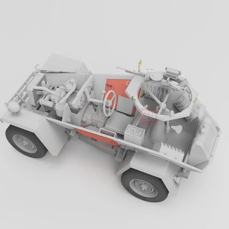 WWII German BA-64B(r) Light Armored Car 1/35 Resin Model Kit - 1/35 resin model view 4