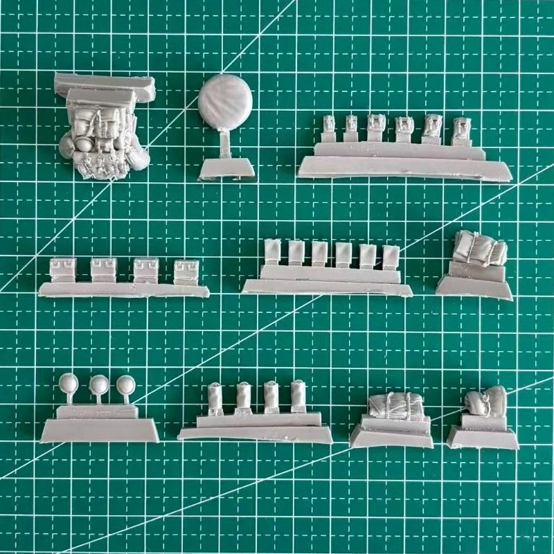 1/72 Otter ATV Accessories Set Resin Model Kit Components - 1/72 resin model view 3