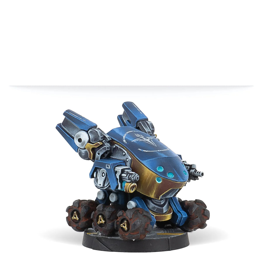 Sci-Fi Tau Crisis Battlesuit Team 3-Figure Set Resin Kit - resin model view 4
