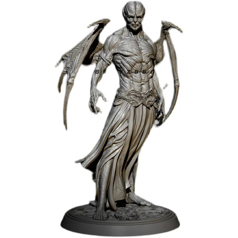 Skeletal Demon Warrior with Curved Blades 1/24 Resin Figure - 1/24 resin model view 4