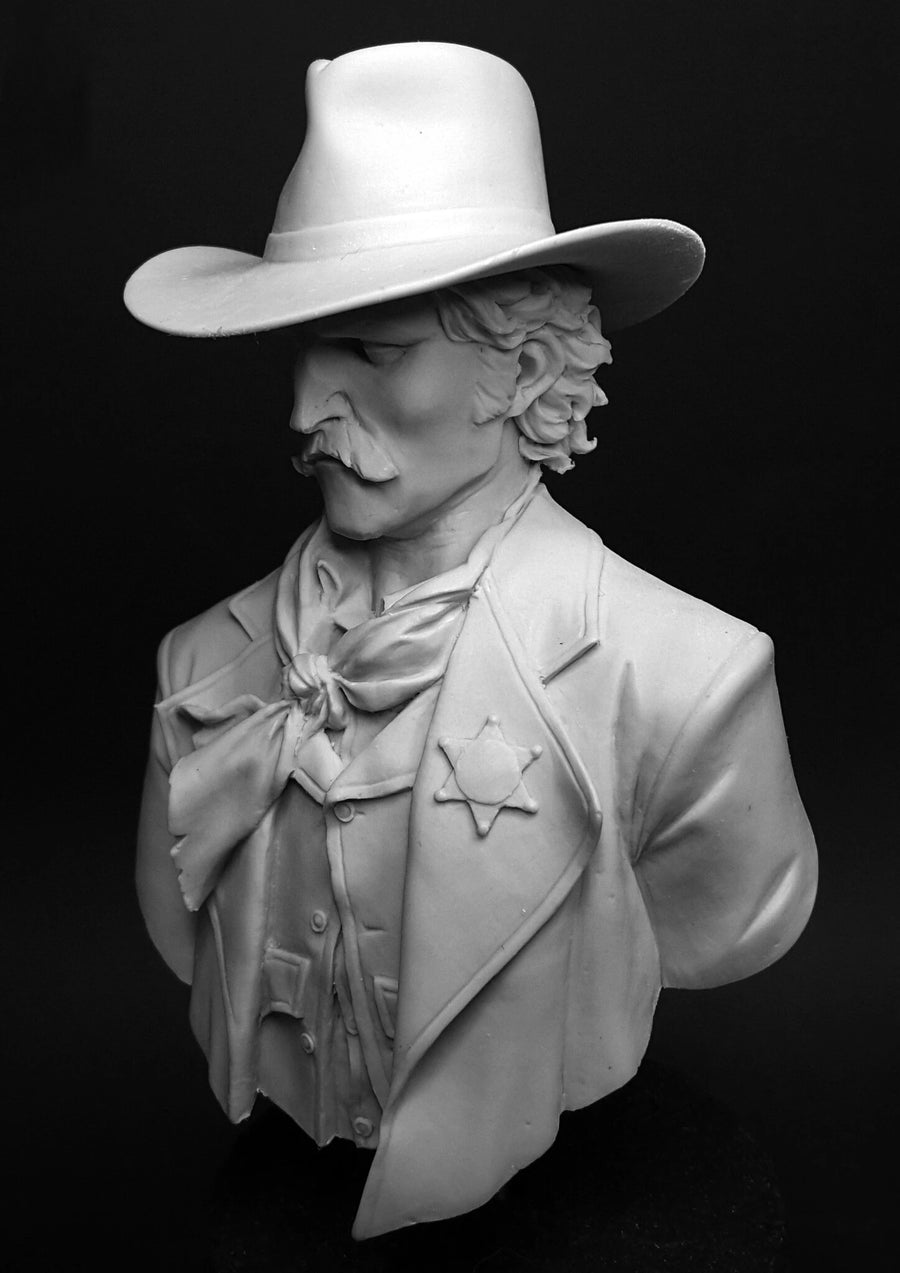 Western Cowboy with Bandana 85mm Resin Bust - 85mm resin model view 6
