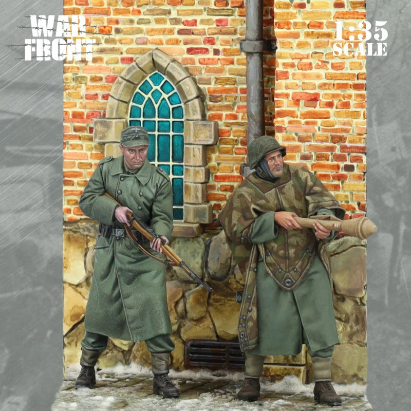 WWII Ardennes 1945 Tankbuster Soldiers 1/35 Resin Diorama Kit - 1/35 resin model view 4