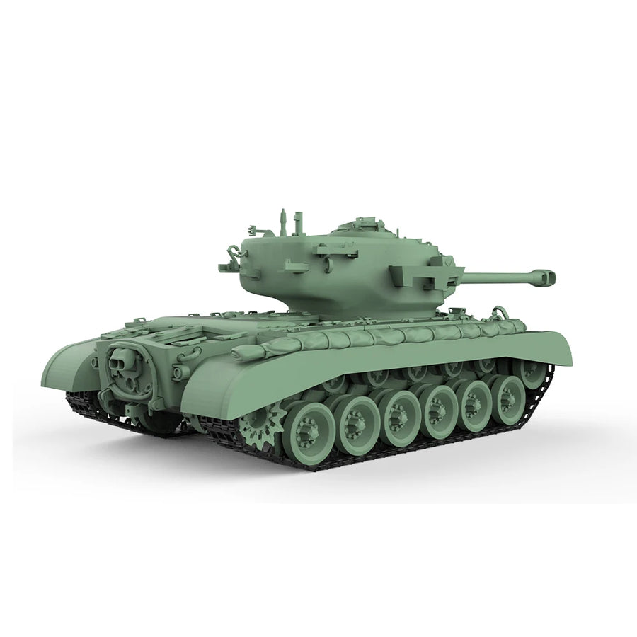 WWII US M26 Pershing Heavy Tank 1/160 Resin Model Kit - 1/160 resin model view 3
