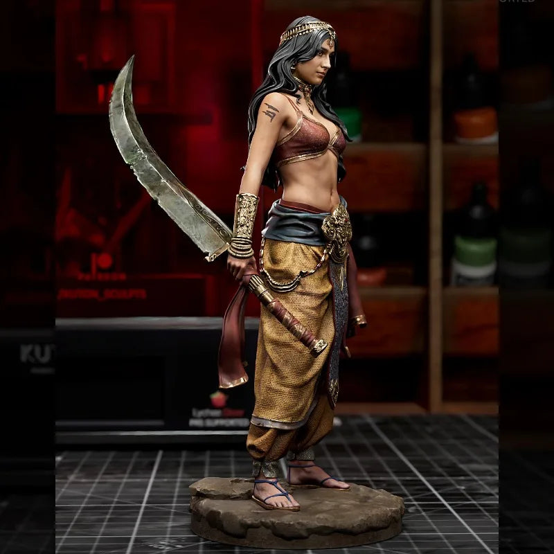 Zahiri Fantasy Middle Eastern Warrior Woman 1/24 Resin Figure - 1/24 resin model view 5