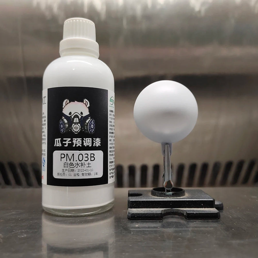 PM.03B White Primer Filler Solution - Resin Model Hobby Supply Tool - resin model view 2