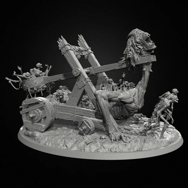 Steampunk Undead War Machine with Skeleton Crew 45mm Resin Diorama Kit