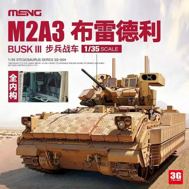 Modern US M2A3 Bradley Infantry Fighting Vehicle 1/35 Resin Model Kit - 1/35 resin model view 6