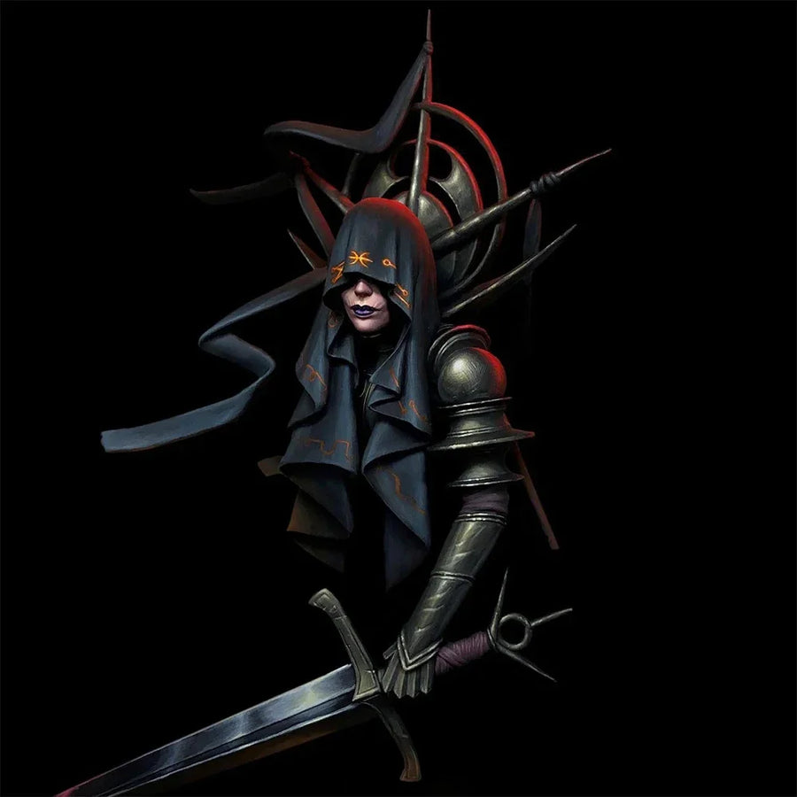 Dark Assassin with Katana - 1/10 Scale Resin Figure Bust - 1/10 resin model view 4