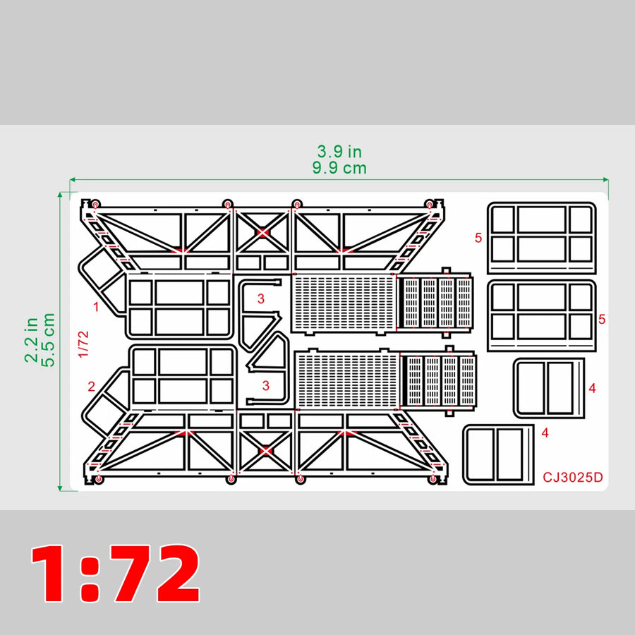Aircraft Ground Crew Ladders Set 1:72 Resin Model Kit - 1/72 resin model view 6