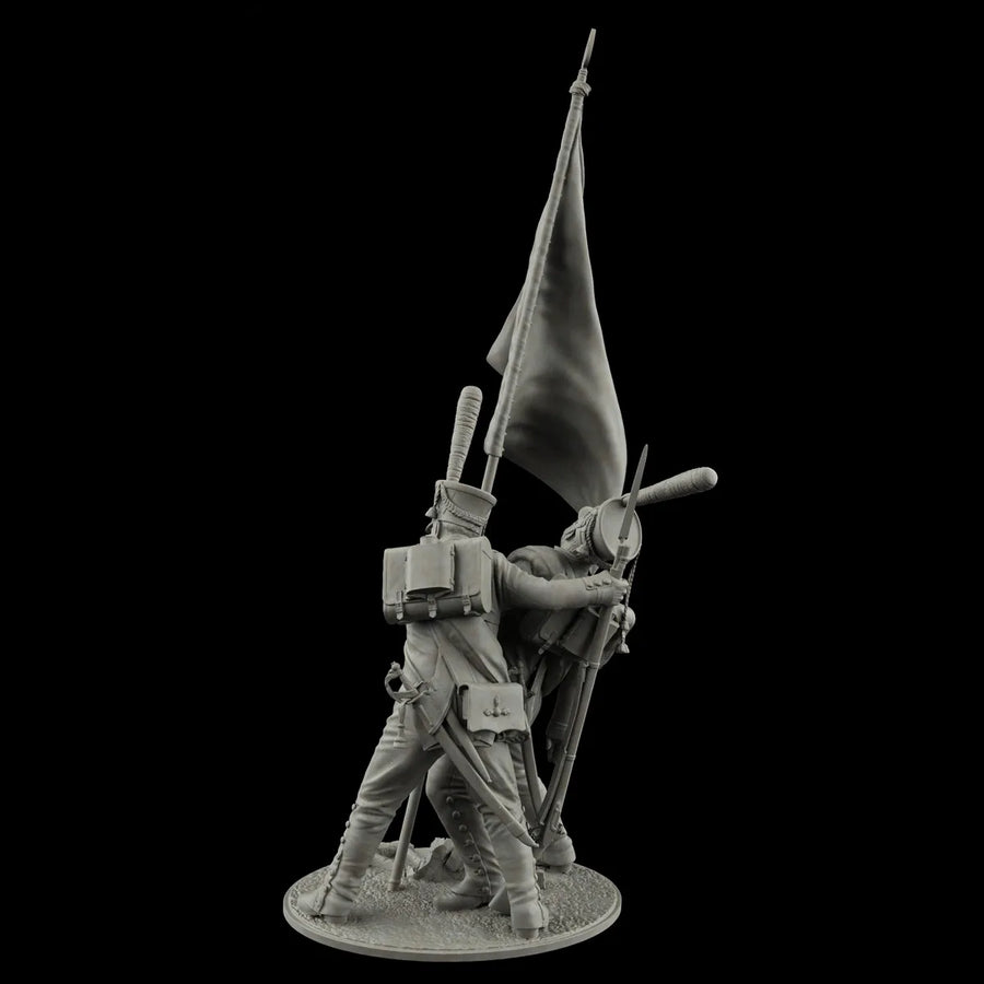 Napoleonic Russian Soldier Borodino 1812 75mm Resin Figure Set - 75mm resin model view 4