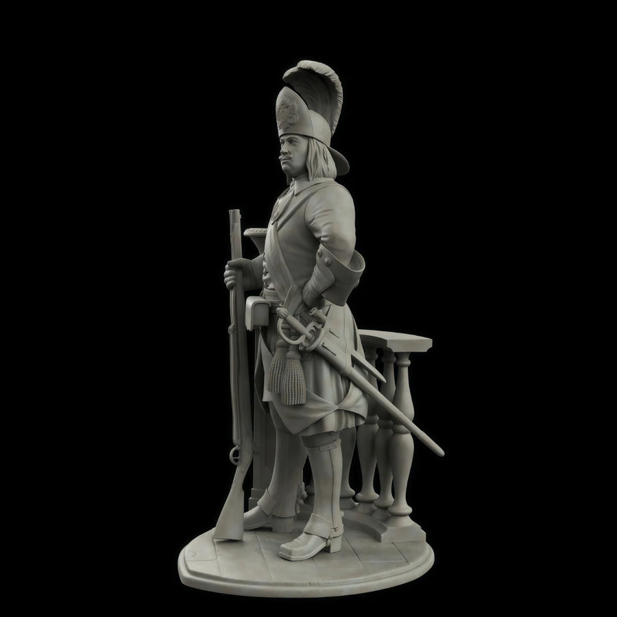 Russian Guards Grenadier Officer 75mm Resin Figure Kit - 75mm resin model view 5