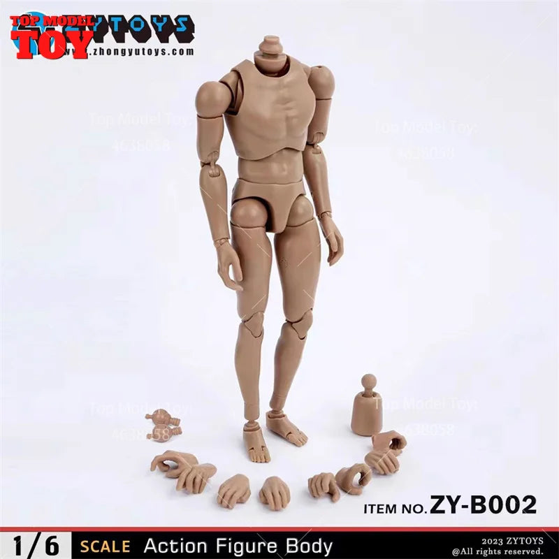 1/6 Scale Generic Male Action Figure Body Resin Kit - Wide Shoulder ZY-B002 - 1/6 resin model view 6
