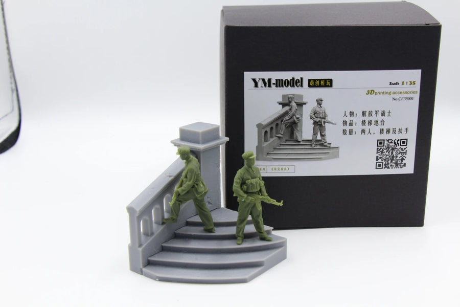 Vietnam War Chinese Soldier 1/35 Resin Diorama Figure - 1/35 resin model view 5