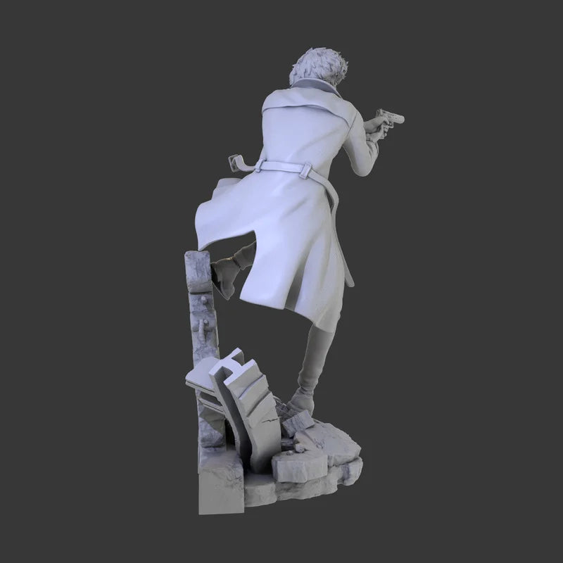Spike Spiegel Combat Pose 1/24 Resin Figure Kit - 1/24 resin model view 3