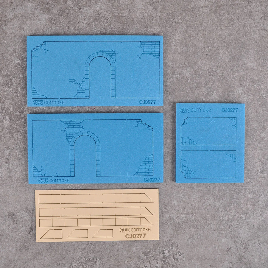 War Damaged House with Broken Wall 1/35 Resin Diorama Kit - 1/35 resin model view 6