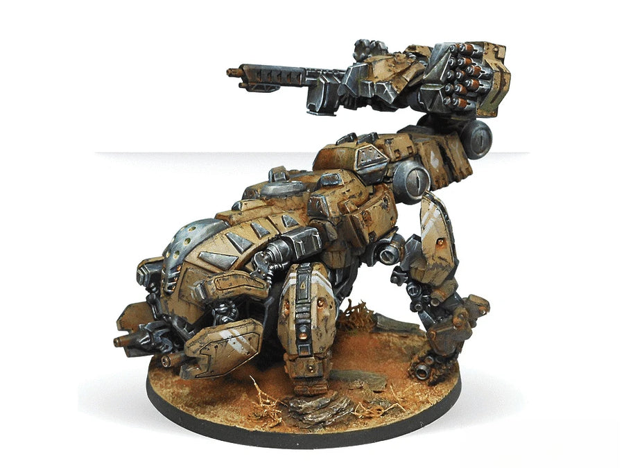 Steampunk Exoskeleton Soldier with Shoulder Cannon 70mm Resin Figure Kit - resin model view 3