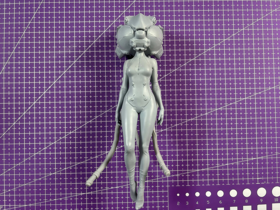 Sci-Fi Alien Jellyfish Leader 1/12 Scale Resin Figure Kit - 1/12 resin model view 2