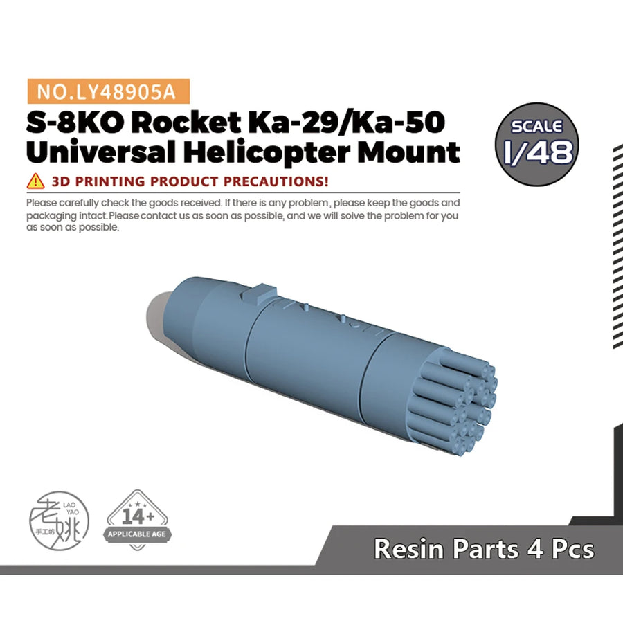 Soviet Ka-29 Rocket Pod Weapons System 1/35 Resin Kit - resin model view 5