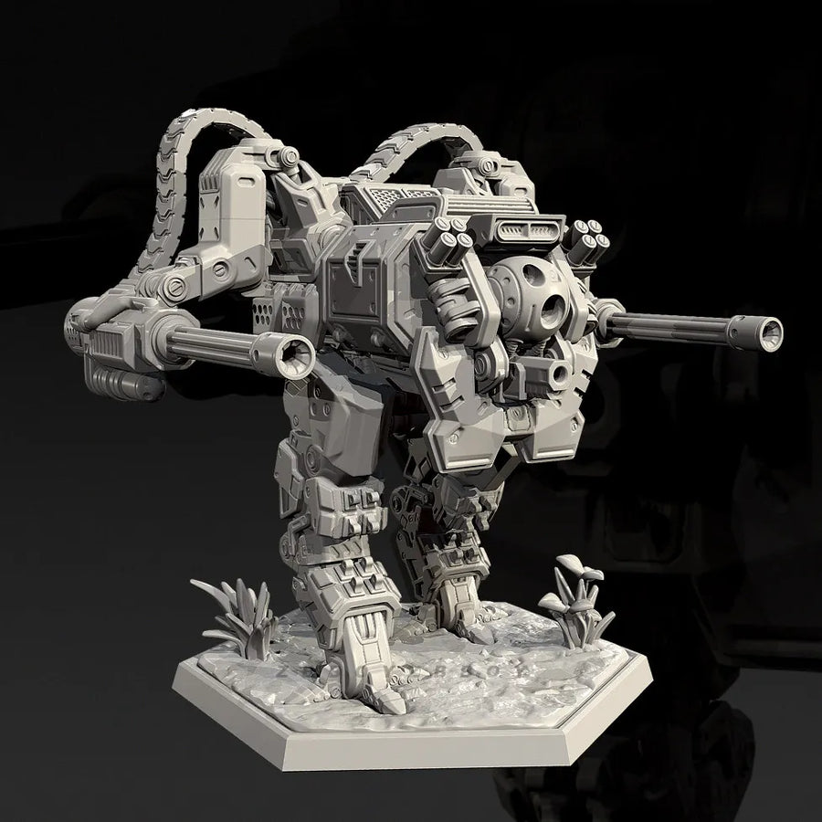 Heavy Combat Mech Suit 55mm Resin Figure Kit - 55mm resin model view 3