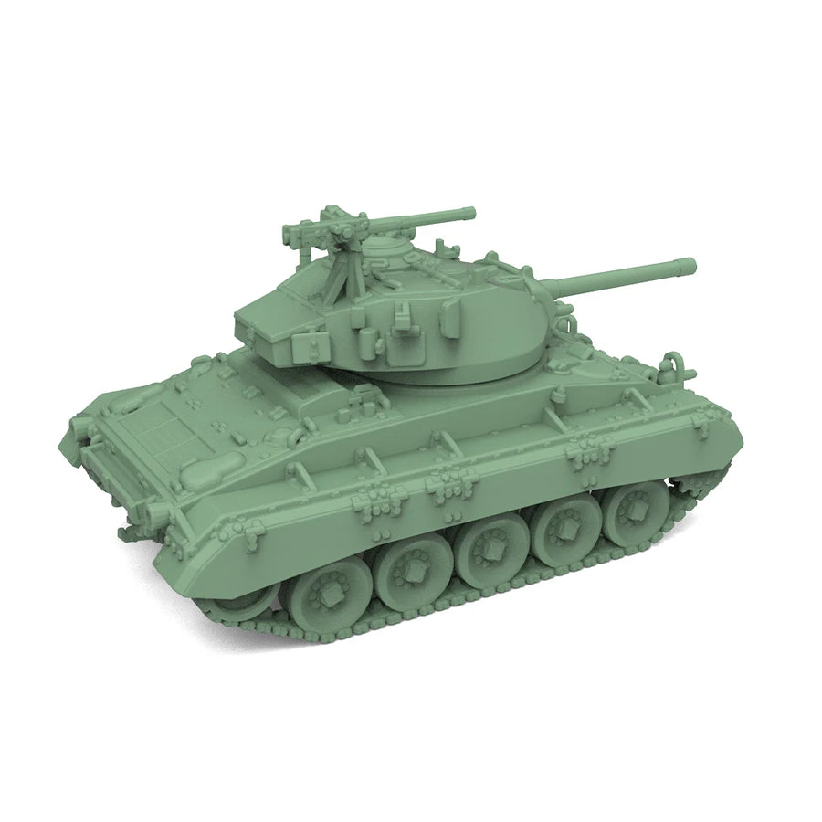 US M24 Chaffee Light Tank 1/144 Scale Resin Model Kit - 1/144 resin model view 3