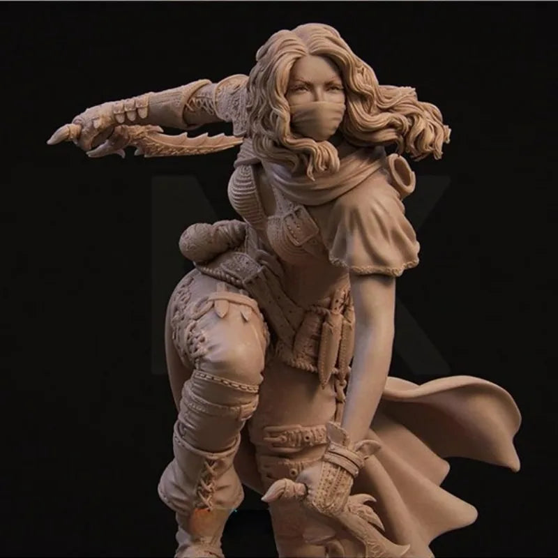 Enika The Assassin with Glowing Blade 1/24 Resin Figure Kit - 1/24 resin model view 3