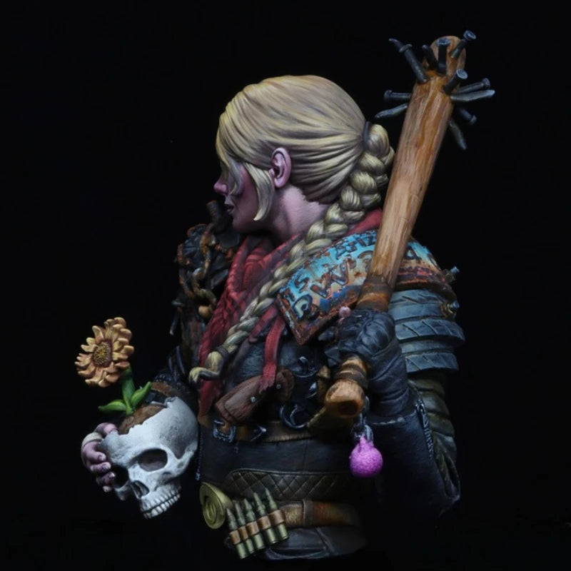 Female Viking Warrior with Axe 1/10 Resin Bust - 1/10 resin model view 4