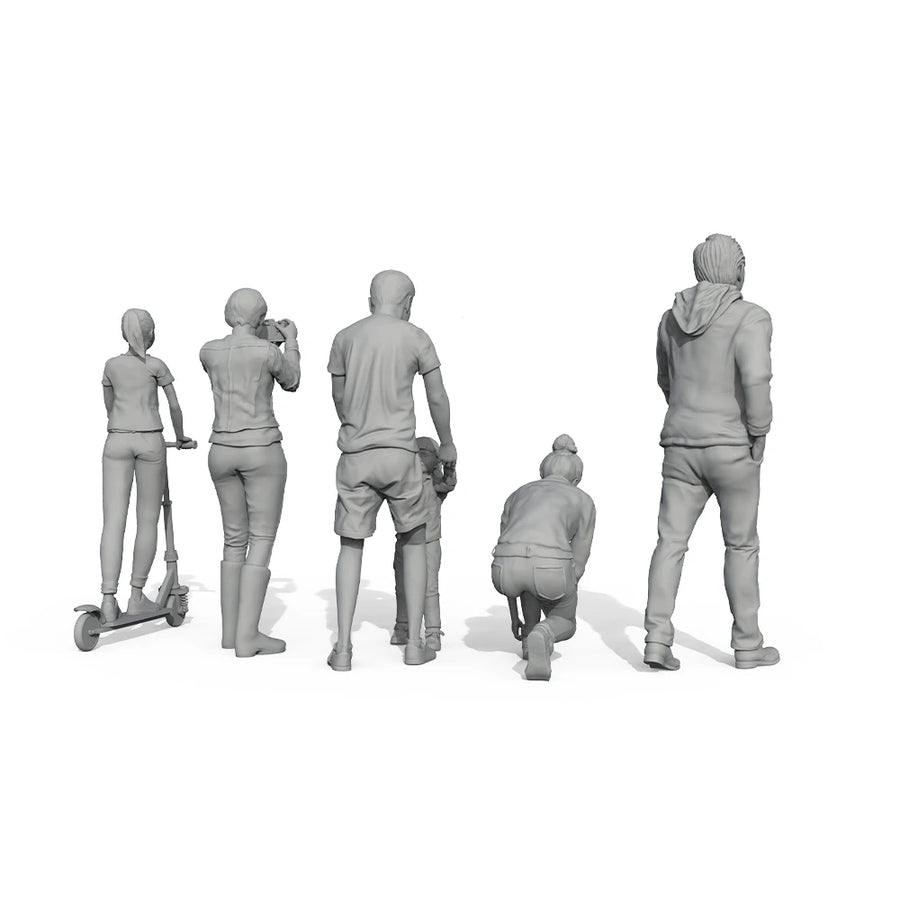 Children & Youth Activity Figures 1/87 Resin Model Kit Set - 1/87 resin model view 2