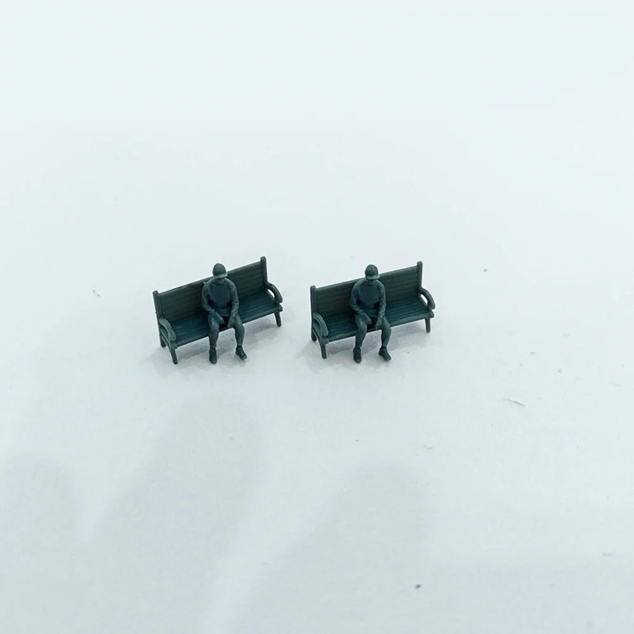 1/64 Scale Portable Toilet Outhouse Resin Accessory Kit - resin model view 2