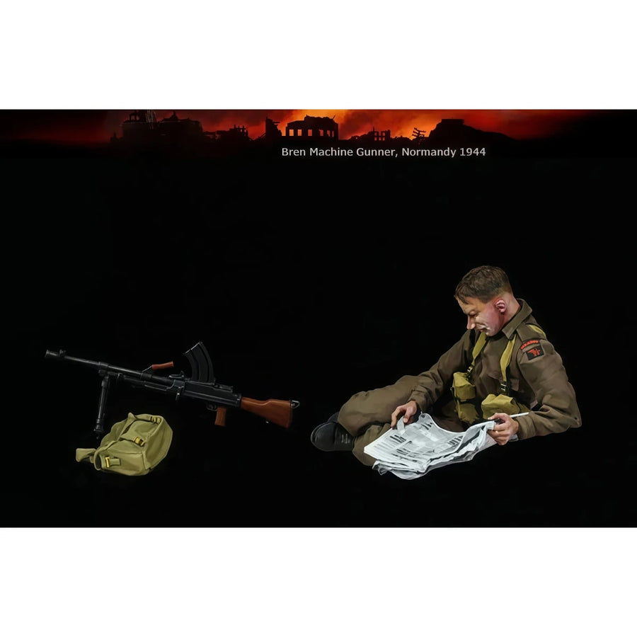 WWII British Bren Gunner Normandy 1944 1/35 Resin Figure - 1/35 resin model view 2